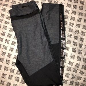 PINK gray and black leggings